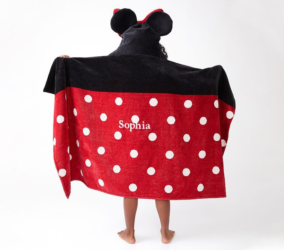 Disney Minnie Mouse Kids Hooded Towel Pottery Barn Kids AU